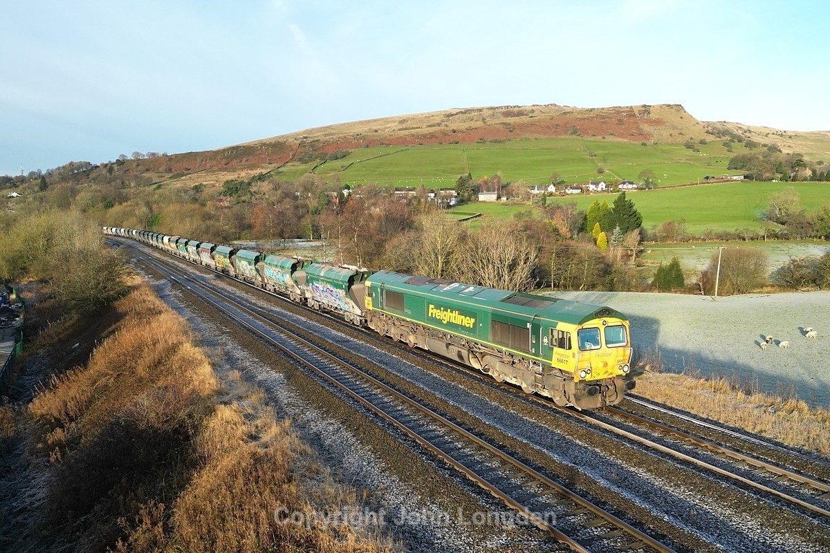JL - 28.11.24 66617 6H43 Brindle Heath - Tunstead, Chinley - Latest shots