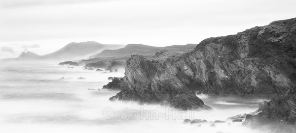 Fine Art Monochrome Of Achill Island Panoramic, Co. Mayo, Ireland.