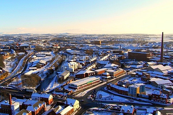 Dixon's Chimney, Wintry Carlisle - Carlisle, Cumbria