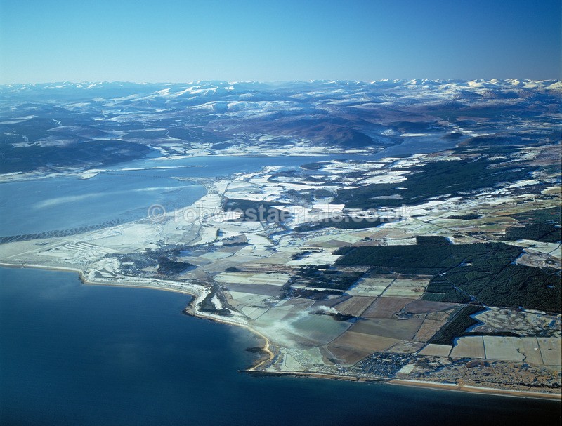 A00063B Dornoch Firth from above Embo in 2001 - East and north coastlines