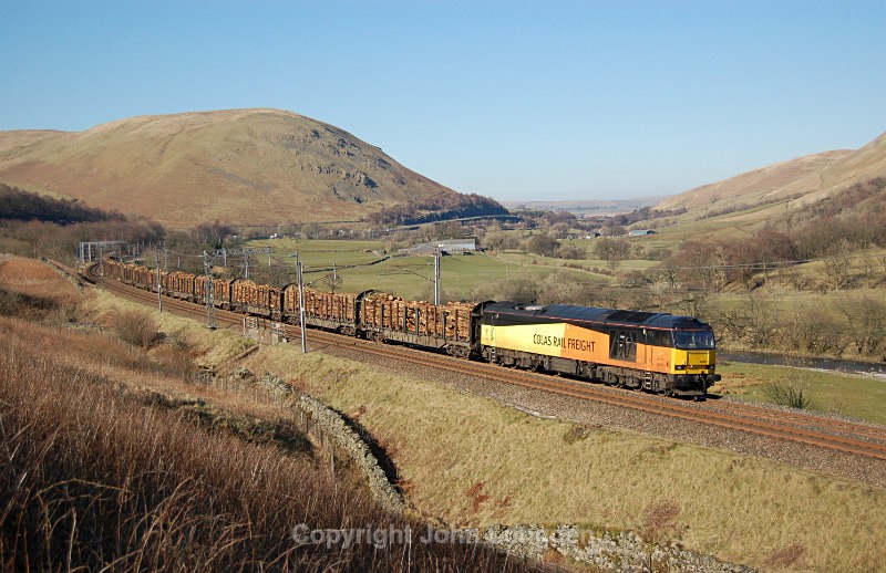 JL - 17.3.16 60095 6J37 Carlisle - Chirk, Lune Gorge - West Coast Main Line (north to south)