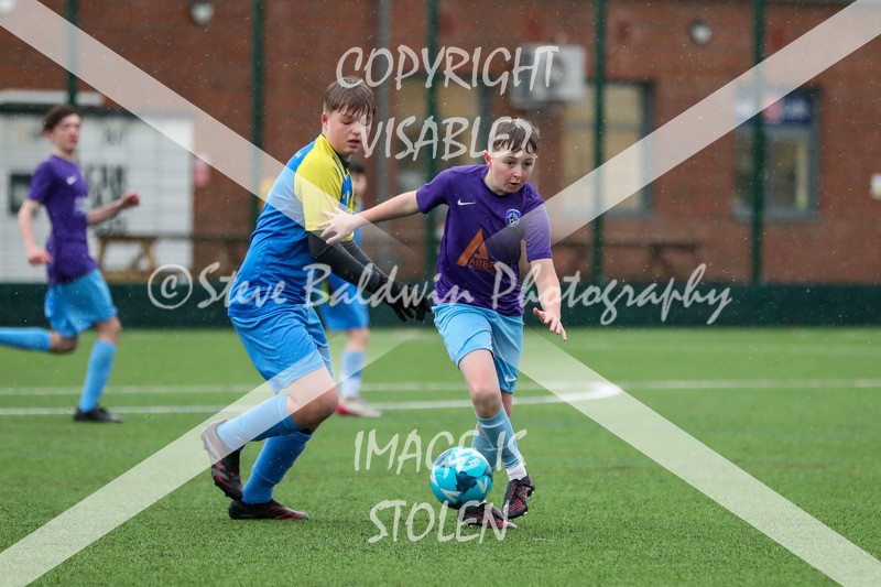 1DX20148 - 2026-02-15 FC Abbey Meads U13 Purple V Royal Wootton Bassett Town Youth U13 Yellow