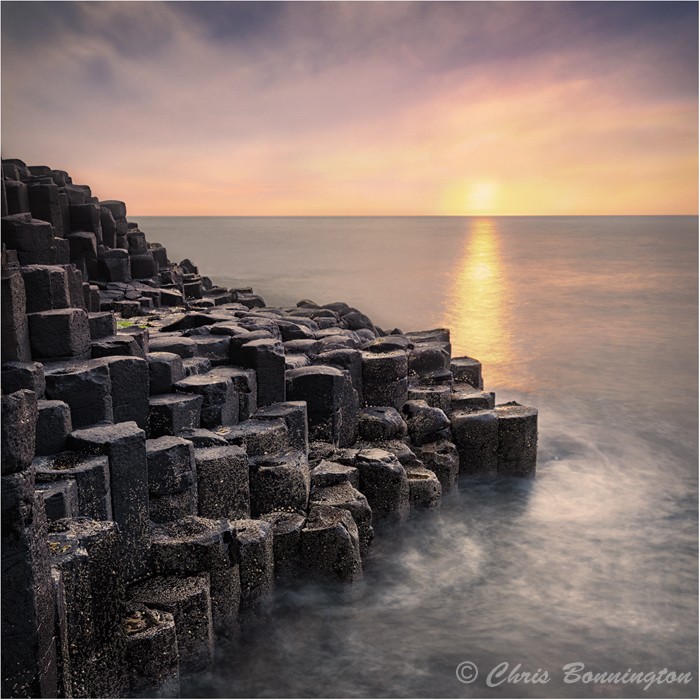 Last light at the causeway - Landscapes - Colour