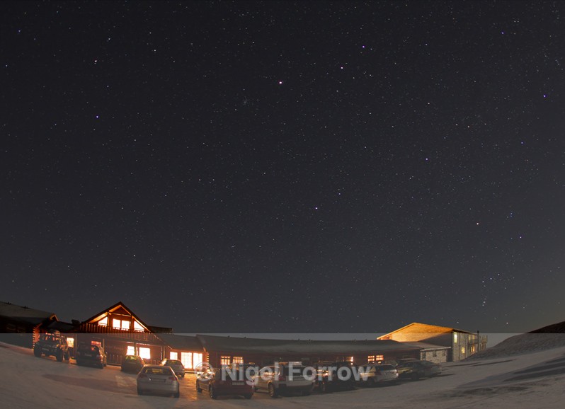 Night sky at the Hotel Rangá - Iceland