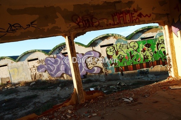 Graffitied Huts - Dereliction