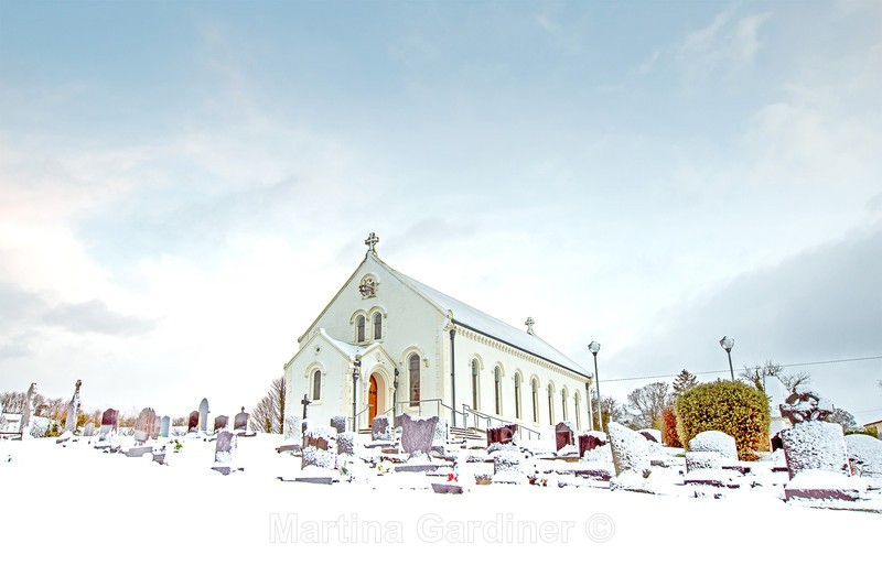 Inch Chapel in Snow - Ireland by Day