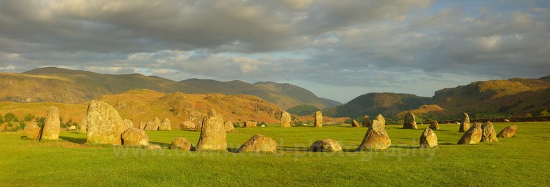 Summer Castlerigg Stone Circle    ref pano 2 - Panoramic Landsapes