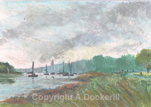 Orwell Estuary - Pastel Paintings