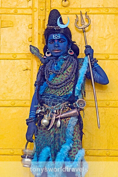 Boy dressed as Shiva, India - India