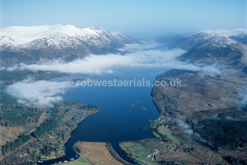 Loch Lochy on the Great Glen in Scotland