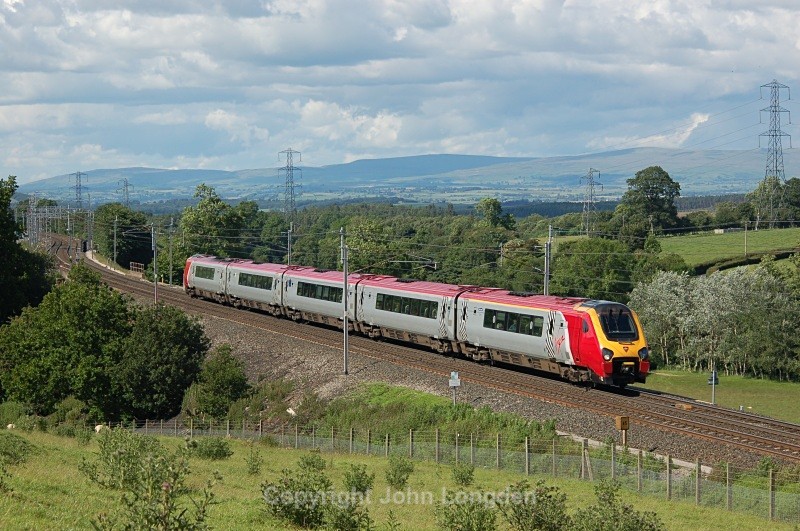 27.6.07 Unidentified Virgin Voyager, Great Strickland - West Coast Main Line (north to south)