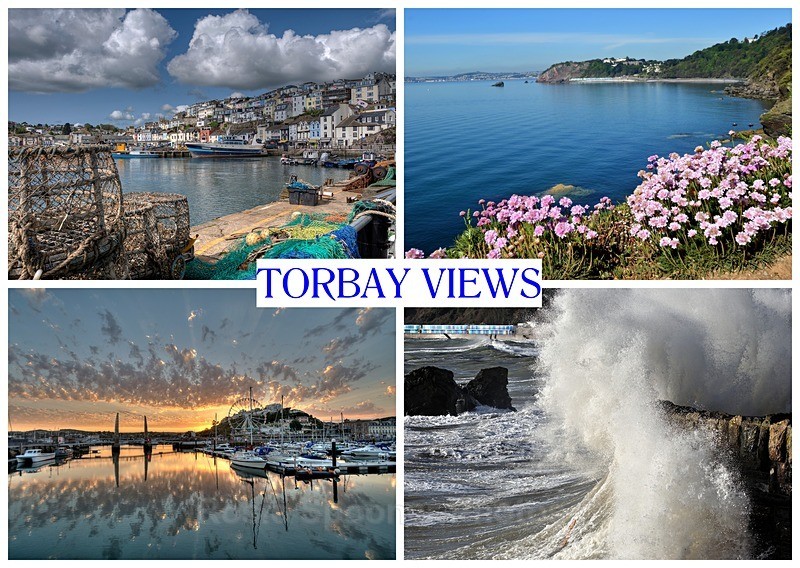 4 only RSPO43 - Torbay Views - Torbay Postcards