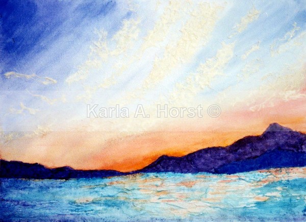 Columbia River Sunset - Original Art
