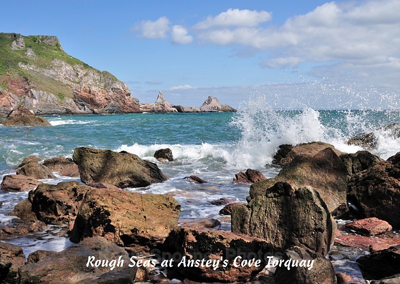 RSPO45 - Rough Seas at Anstey's Cove - Anstey's Cove Postcards