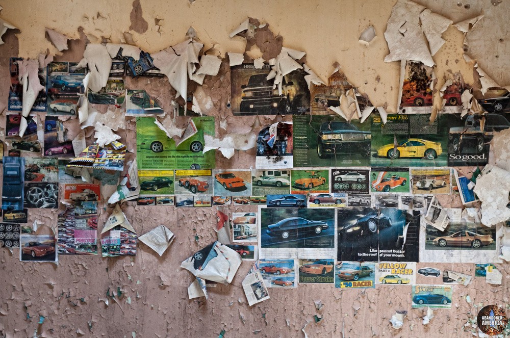 Wall collage, Holmesburg Prison, Philadelphia PA | Abandoned America by Matthew Christopher