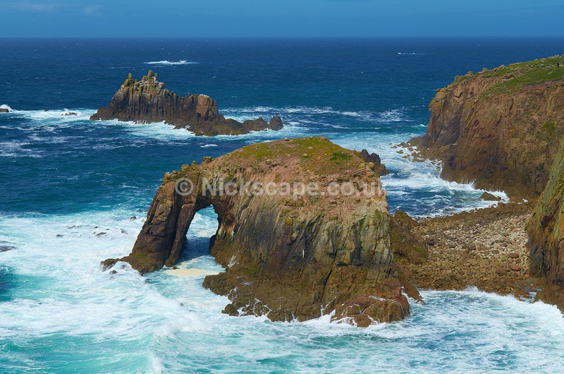 Enys Dodnan Rocks at Lands End - Cornwall UK - Cornwall