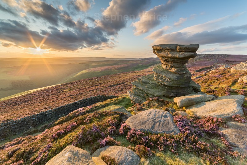 Salt Cellar Sunset | Peak District Heather