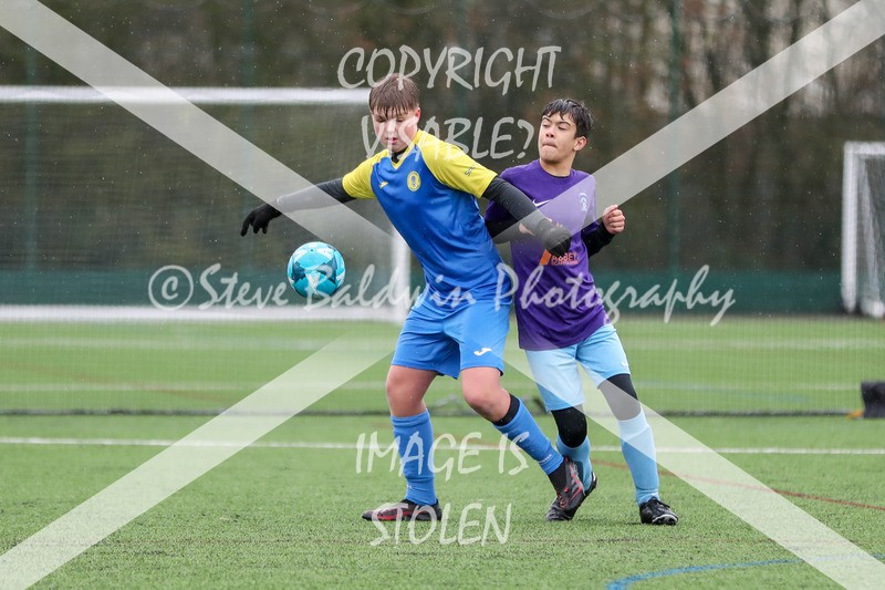 1DX20628 - 2026-02-15 FC Abbey Meads U13 Purple V Royal Wootton Bassett Town Youth U13 Yellow