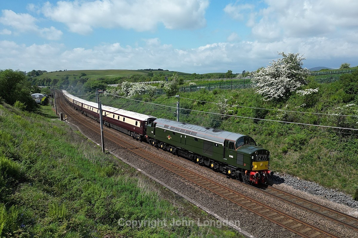 JL - 27.5.23 D345 1Z77 Darlington - Appleby, Lowgill - West Coast Main Line (north to south)