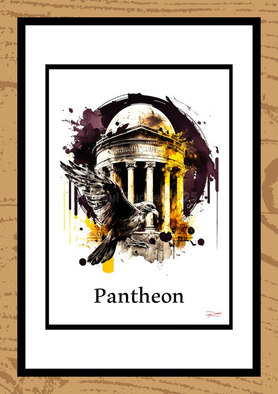 Pantheon Ink Paintings by Artist Paul Duddell