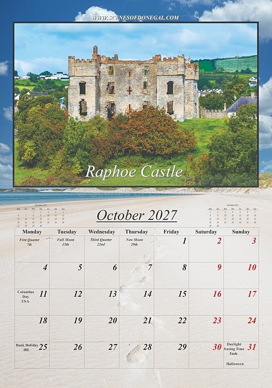 2027 calendarplp_Page10 - 2027 Scenes of Donegal Calendar
