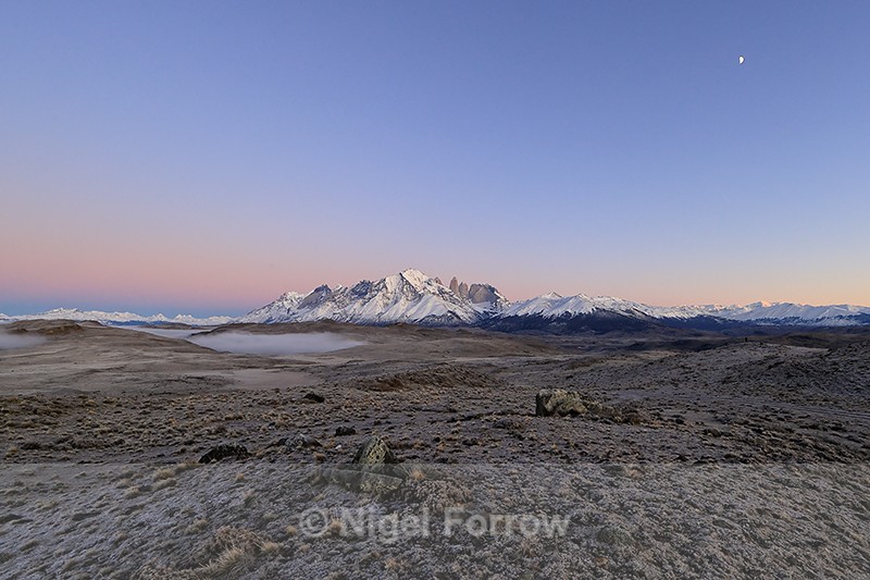 Dawn view of Cordillera Paine, Torres del Paine, Chile - Chile