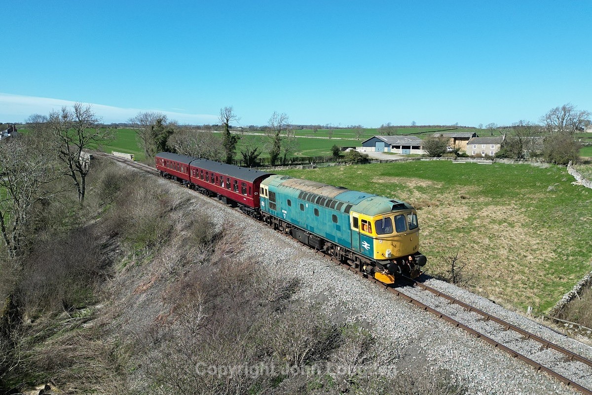 JL - 30.3.25 33035 13:30 Leyburn - Leeming Bar, Studdah - The wonderful Wensleydale Railway