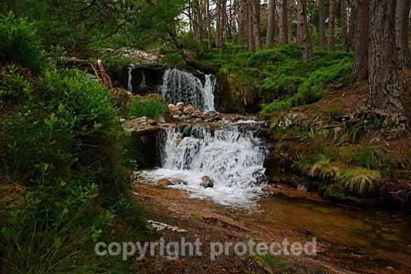 Waterfalls in Rothiemorchus Forest - Scotland