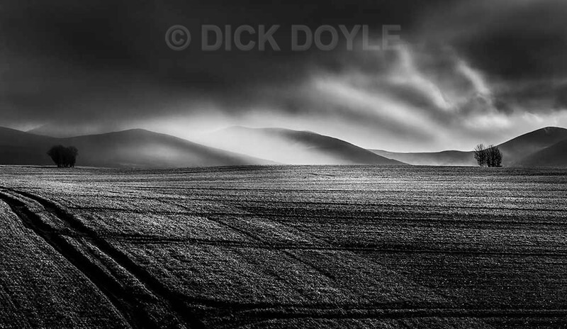 Hail storm on the hills