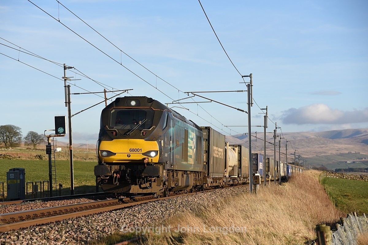 JL - 24.3.25 68001 4S44 Daventry - Coatbridge, Salterwath - Latest shots