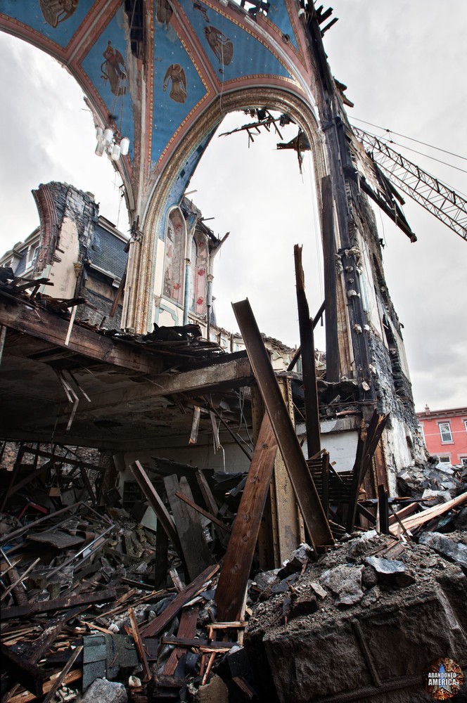 St Bonaventure Church (Philadelphia, PA) Climbing the Rubble