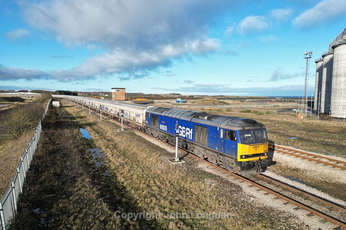 JL - 22.11.25 60026 6N87 Lynemouth - Tyne CT, N Lynemouth - Latest shots