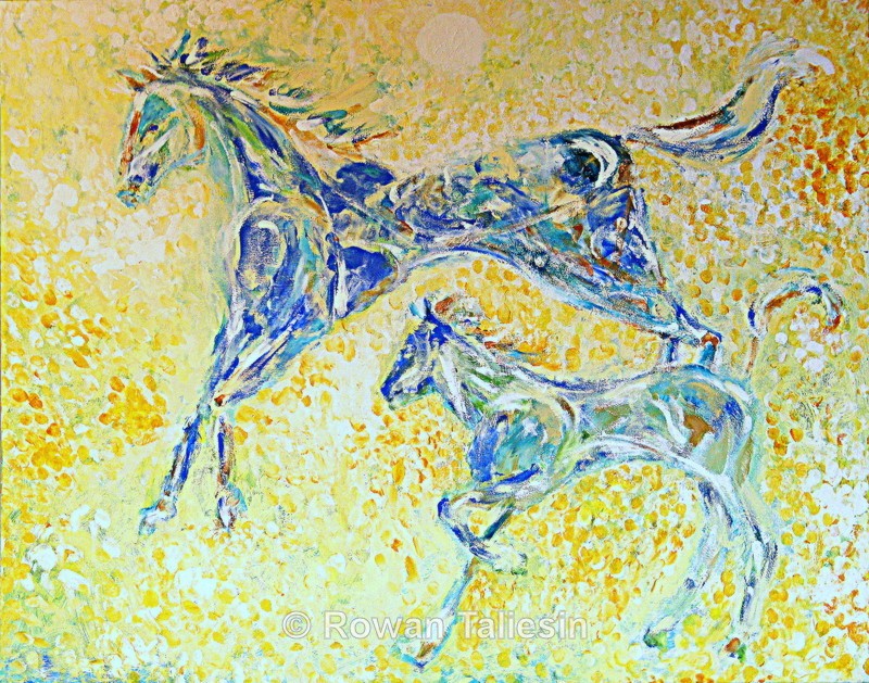 Mare and Foal © Rowan Taliesin 2013 - ANIMALS