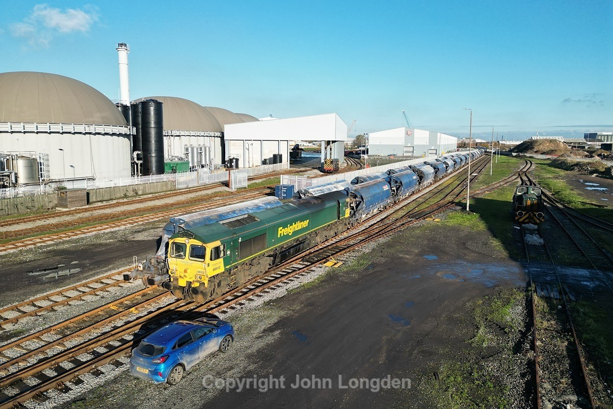 JL - 17.11.23 66512 6F33 Middlesbrough - Boulby, Boro Goods - Teesside (west to east)