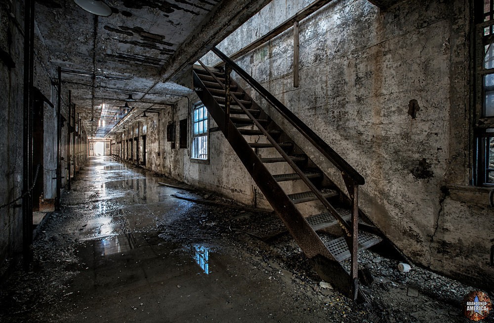 Eastern State Penitentiary (Philadelphia, PA) | Cell Block Stairs - Eastern State Penitentiary