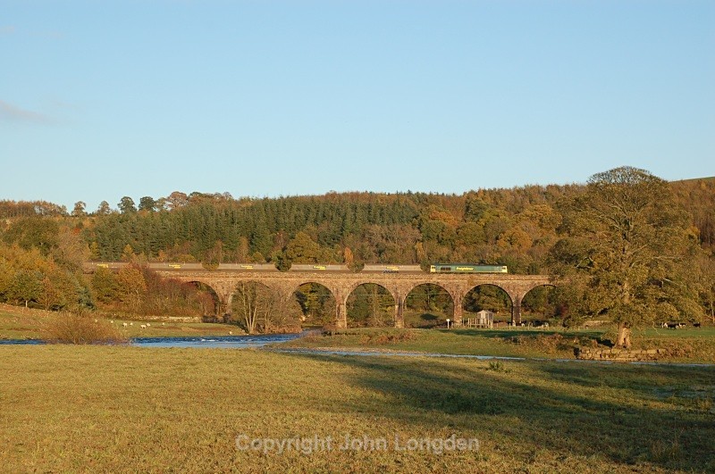 28.10.08 66xxx 6M32 Greenburn - Ratcliffe, Eden Lacy Viaduct - Eden Lacy Viaduct