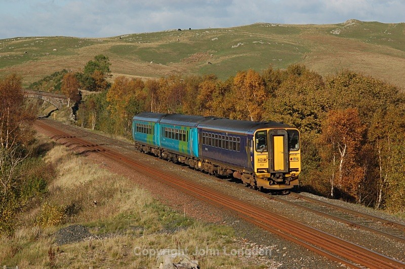 3.11.06 153328 & 156497 11.51 Carlisle - Leeds, Low Frith - Low Frith