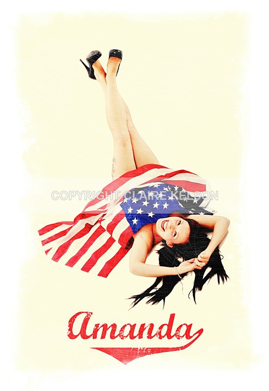 AMANDA 50S POSTER PIN UP - Boudoir