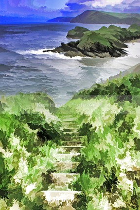 Widmouth Coastal paht320 - Impressionist