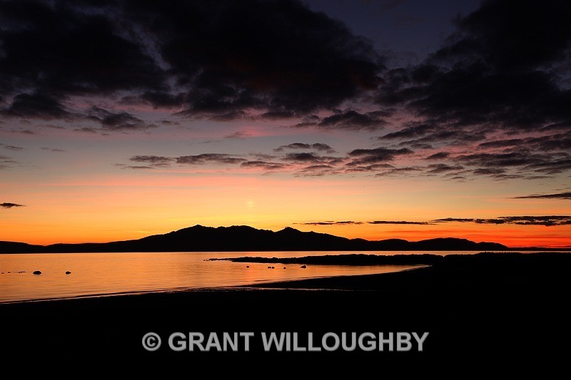 Spectacular sunset over Arran - Horizontal