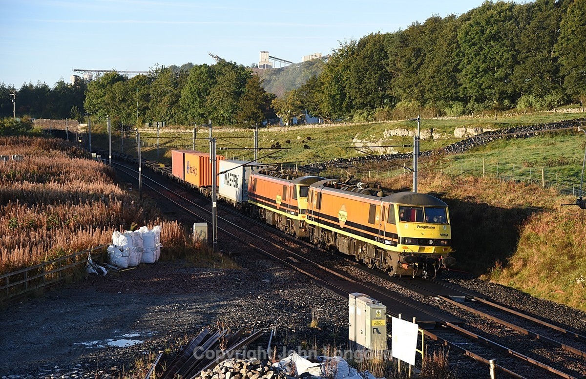 JL - 29.9.25 90044 90012 4S50 Basford Hall - Coatbridge, Shap Beck - Latest shots