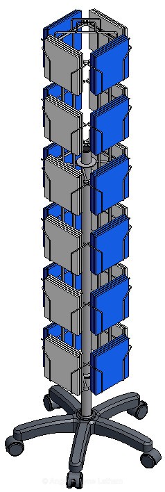 24 pocket rotating floor spinner £60 - Greeting Card Display Options
