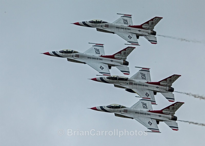 F-16s of the Thunderbirds, American Air Display Team - RAF Fairford RIAT 2009 - 2014 Airshows