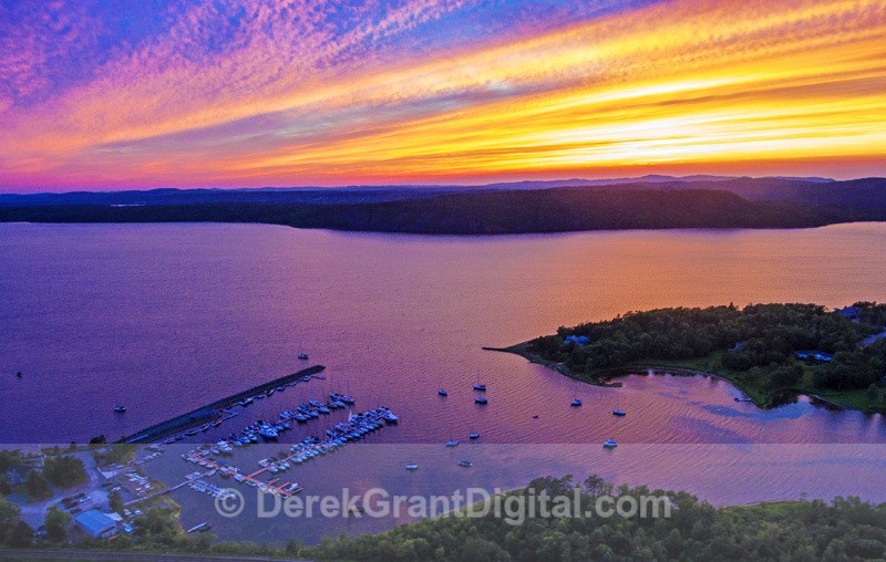 Sunset over RYC Rothesay, New Brunswick Canada - Sunset/Moonrise