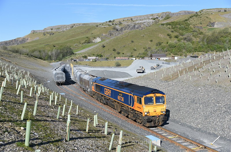 JL - 11.5.17 66736 6M25 Doncaster - Arcow, Arcow Quarry - Arcow branch