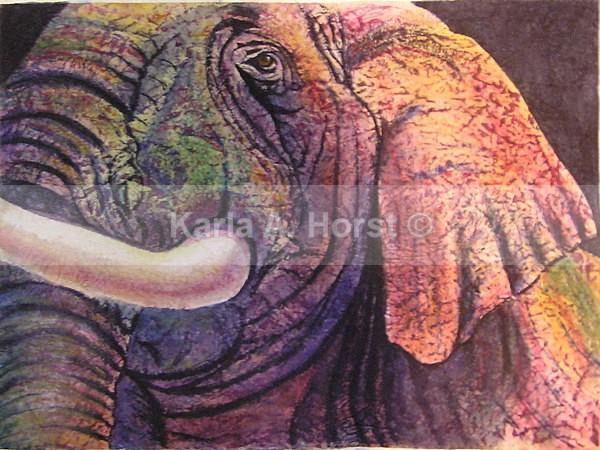 Elephant - Up Close - Original Art