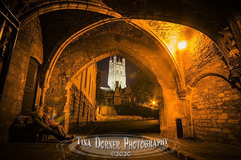 Gloucester Cathedral from vaulted arch Cathedral Close, Gloucester by Tina Dorner Photography