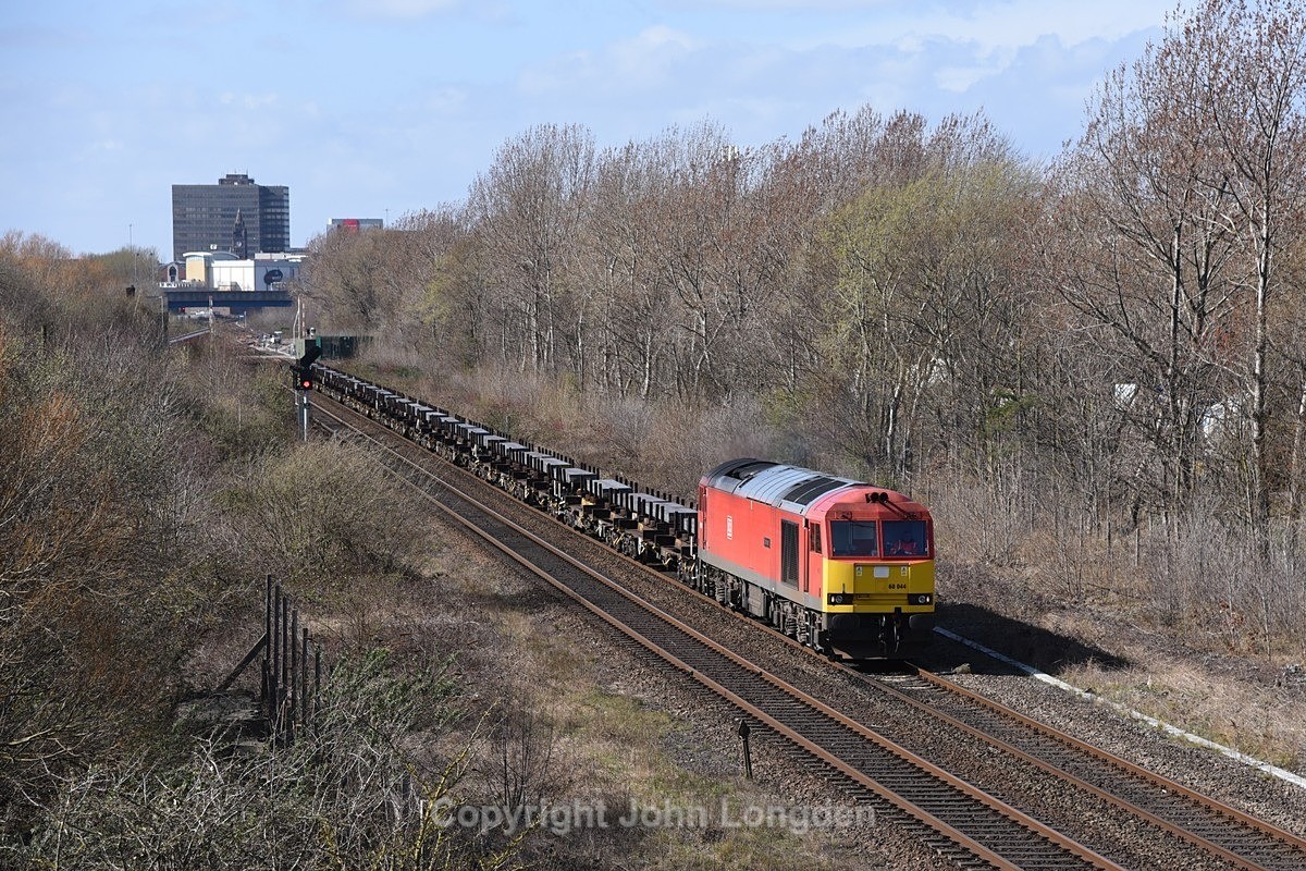 JL - 22.3.23 60044 6N31 Scunthorpe - Lackenby, Cargo Fleet - Teesside (west to east)