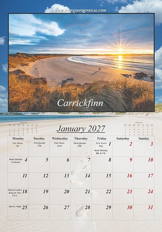2027 calendarplp_Page1 - 2027 Scenes of Donegal Calendar