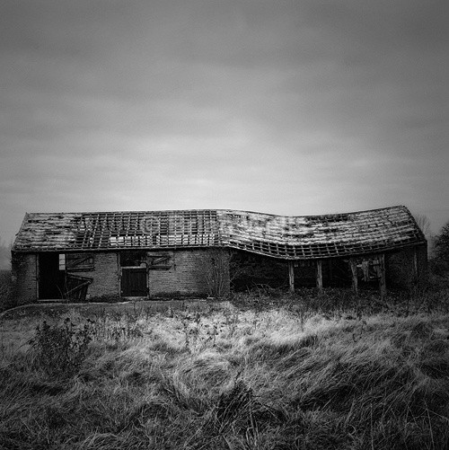 Disused Barn at Morton On The Hill - The Black & White Gallery